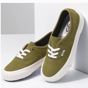 Vans Authentic 44 Lug Anaheim Factory OG Suede Olive Green Sneakers Size 6